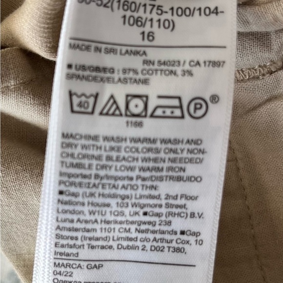 GAP Tan Straight Leg Pants Versatile Everyday Wear - Picture 12 of 14